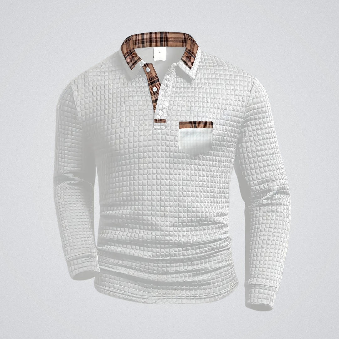 Marc | Polo à Motif Texturé Élégant