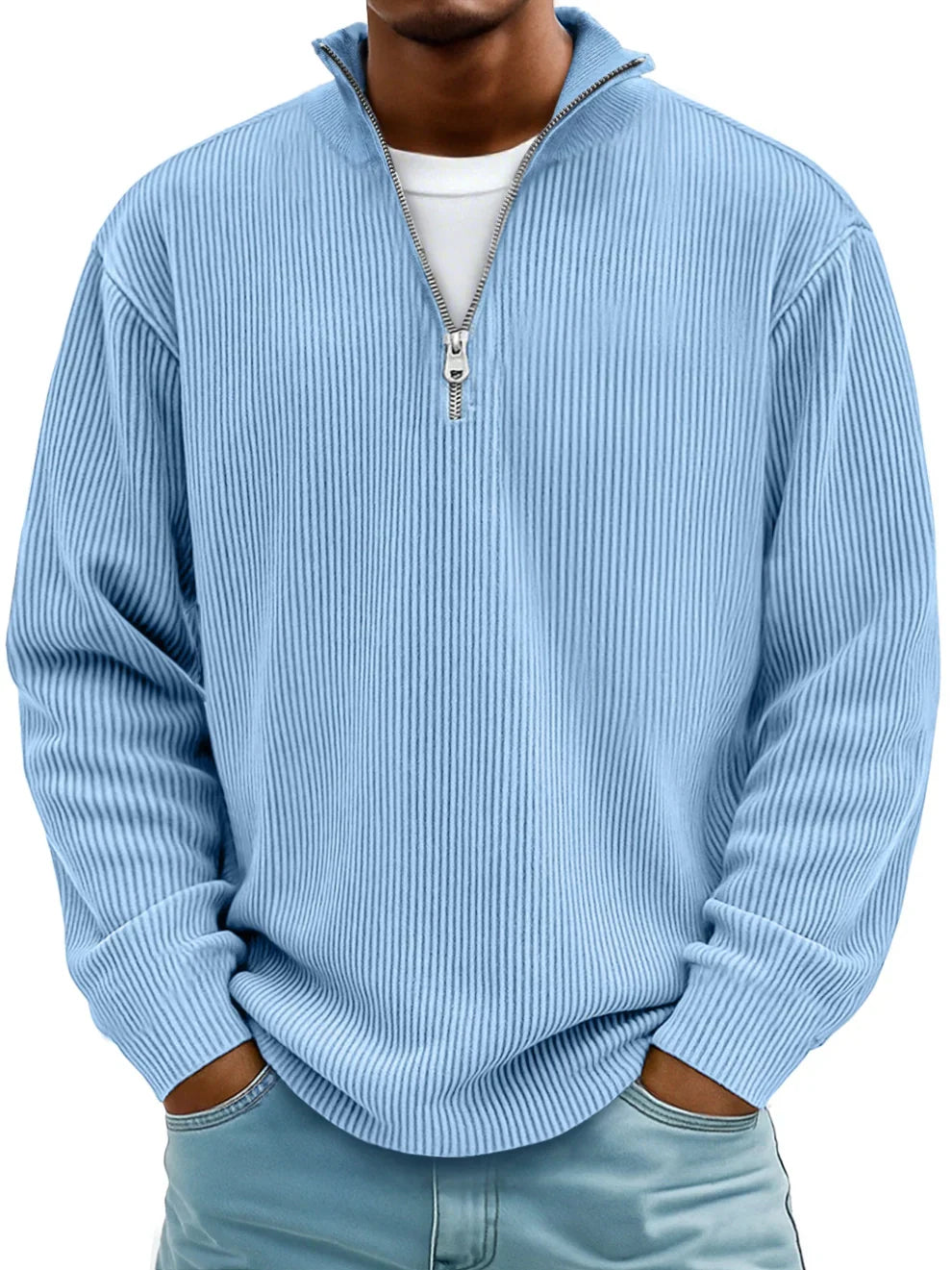 Luca | Pull Demi-Zip Élégance Moderne