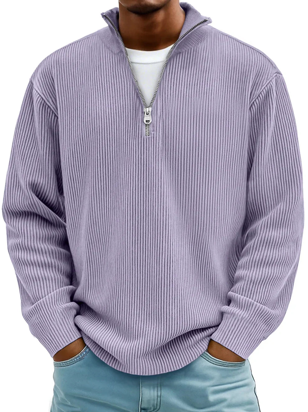Luca | Pull Demi-Zip Élégance Moderne