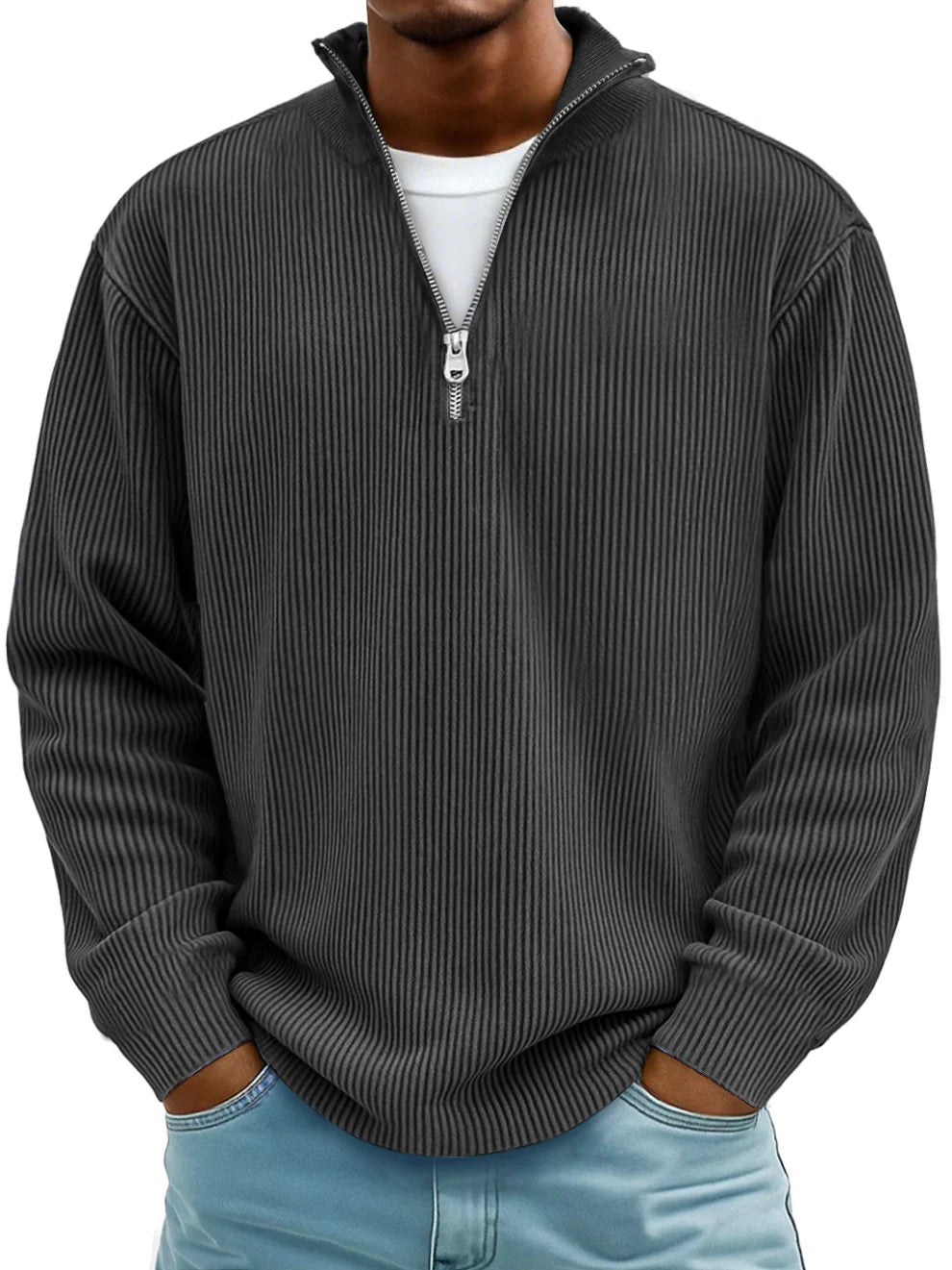Luca | Pull Demi-Zip Élégance Moderne