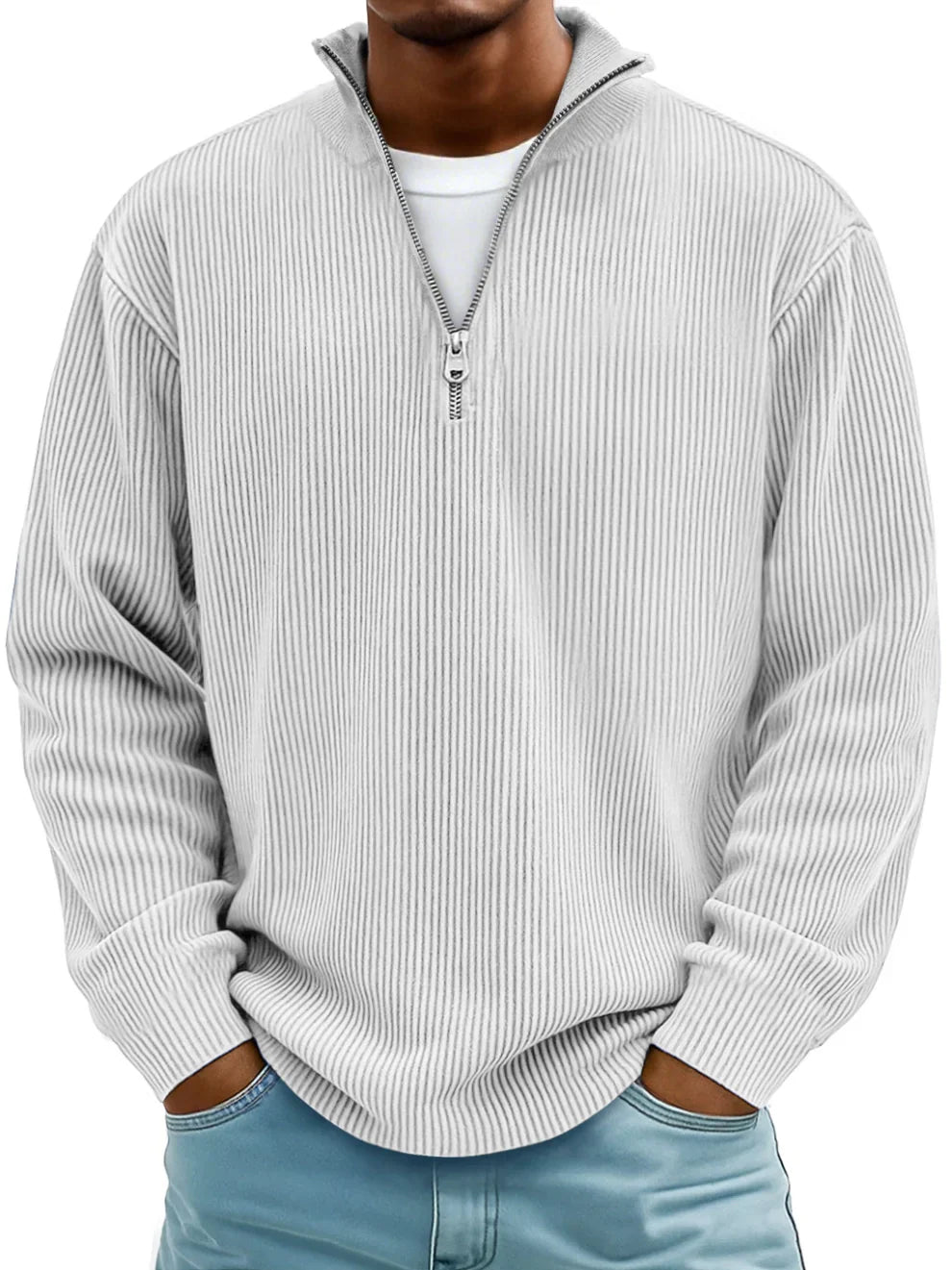Luca | Pull Demi-Zip Élégance Moderne