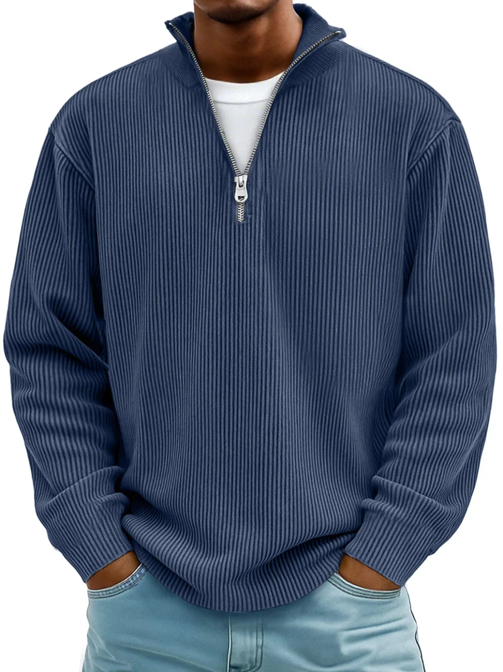 Luca | Pull Demi-Zip Élégance Moderne