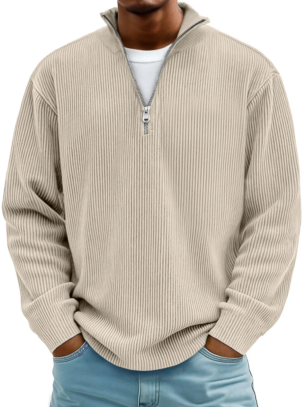 Luca | Pull Demi-Zip Élégance Moderne