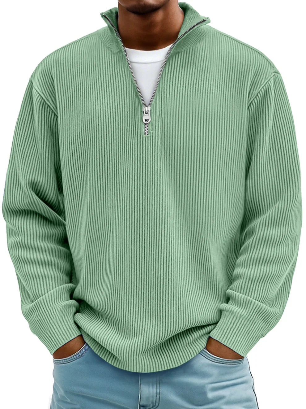 Luca | Pull Demi-Zip Élégance Moderne