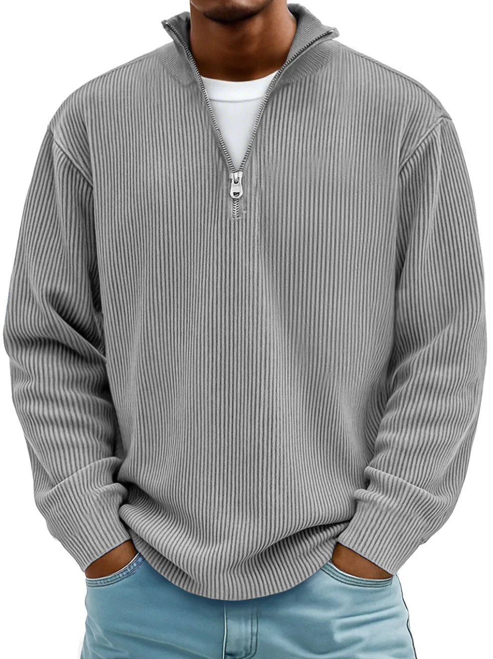 Luca | Pull Demi-Zip Élégance Moderne