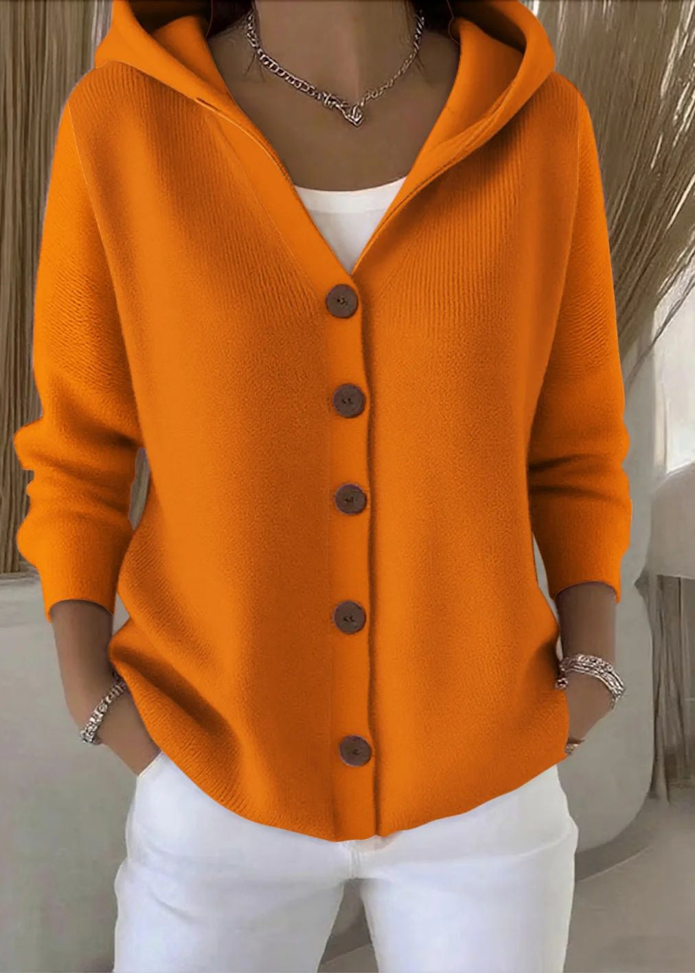 Louna – Cardigan à capuche raffiné