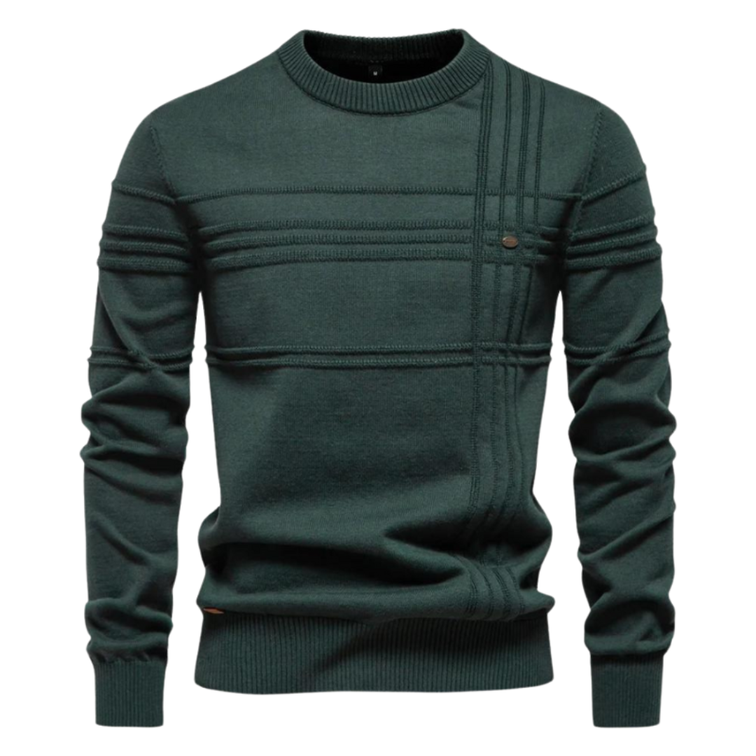 Lucas | Pull Élégant à Motif Subtil
