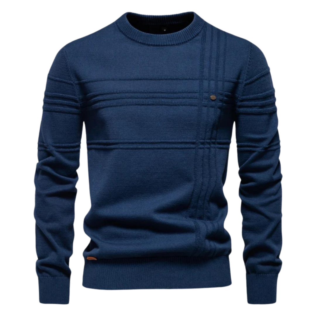 Lucas | Pull Élégant à Motif Subtil
