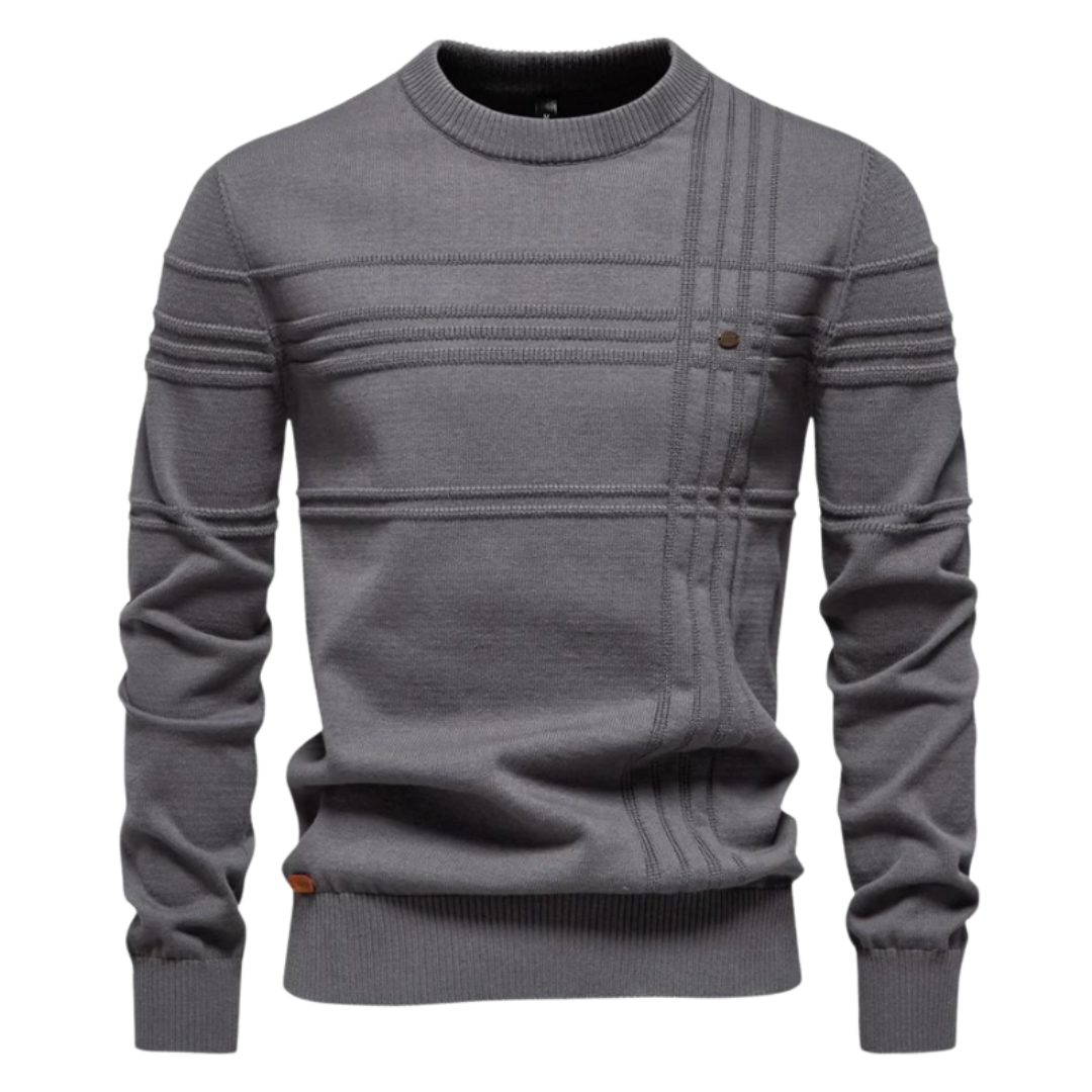 Lucas | Pull Élégant à Motif Subtil