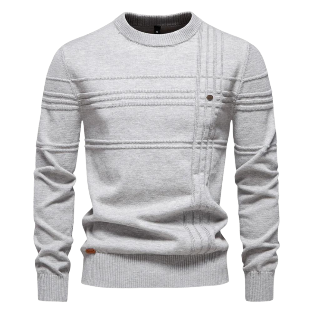 Lucas | Pull Élégant à Motif Subtil