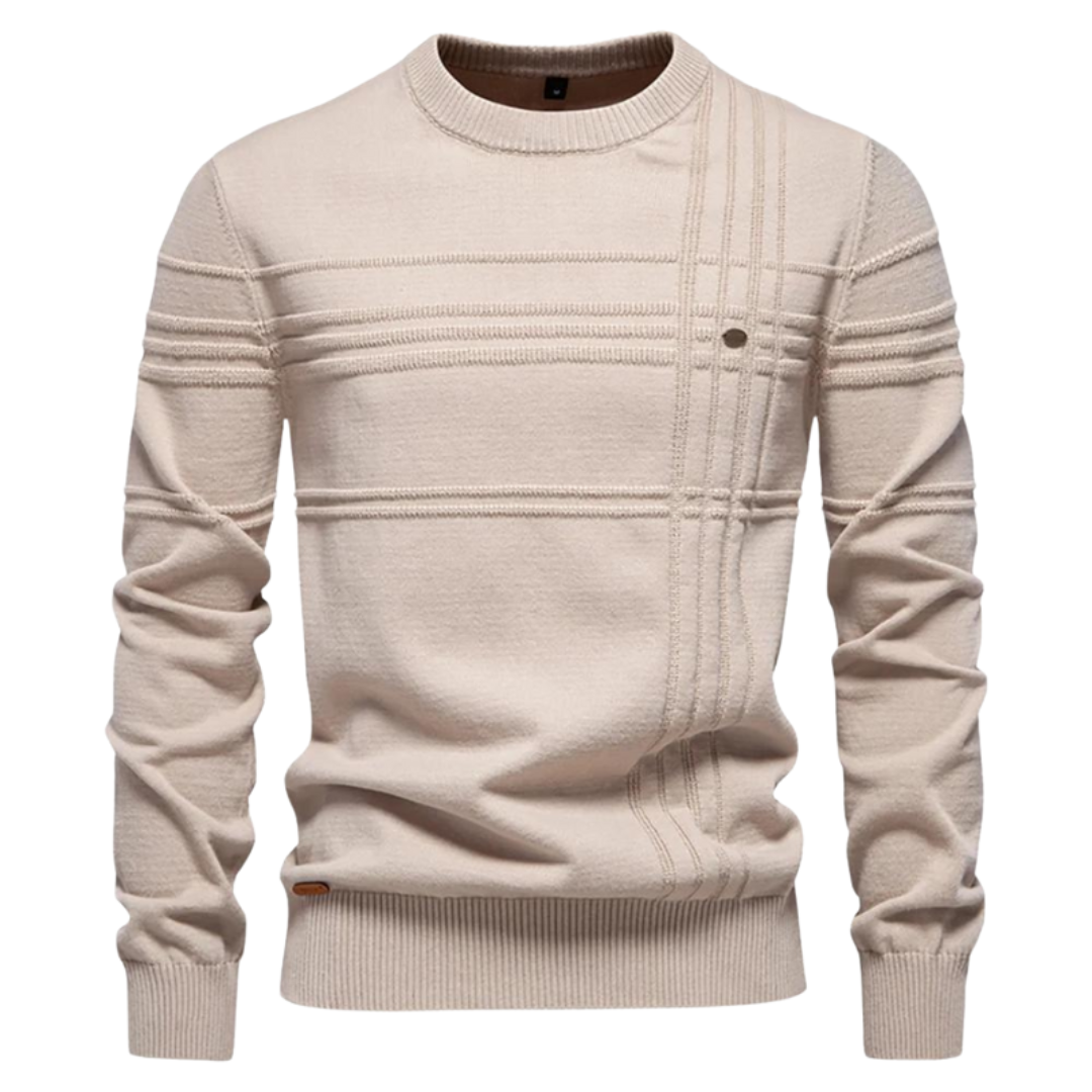 Lucas | Pull Élégant à Motif Subtil
