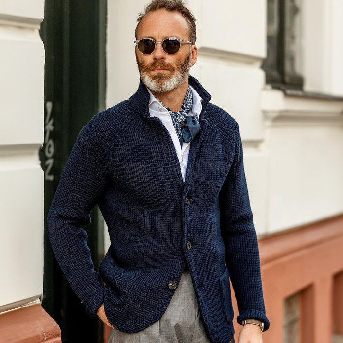 Henri™ | Cardigan Élégant en Maille Premium