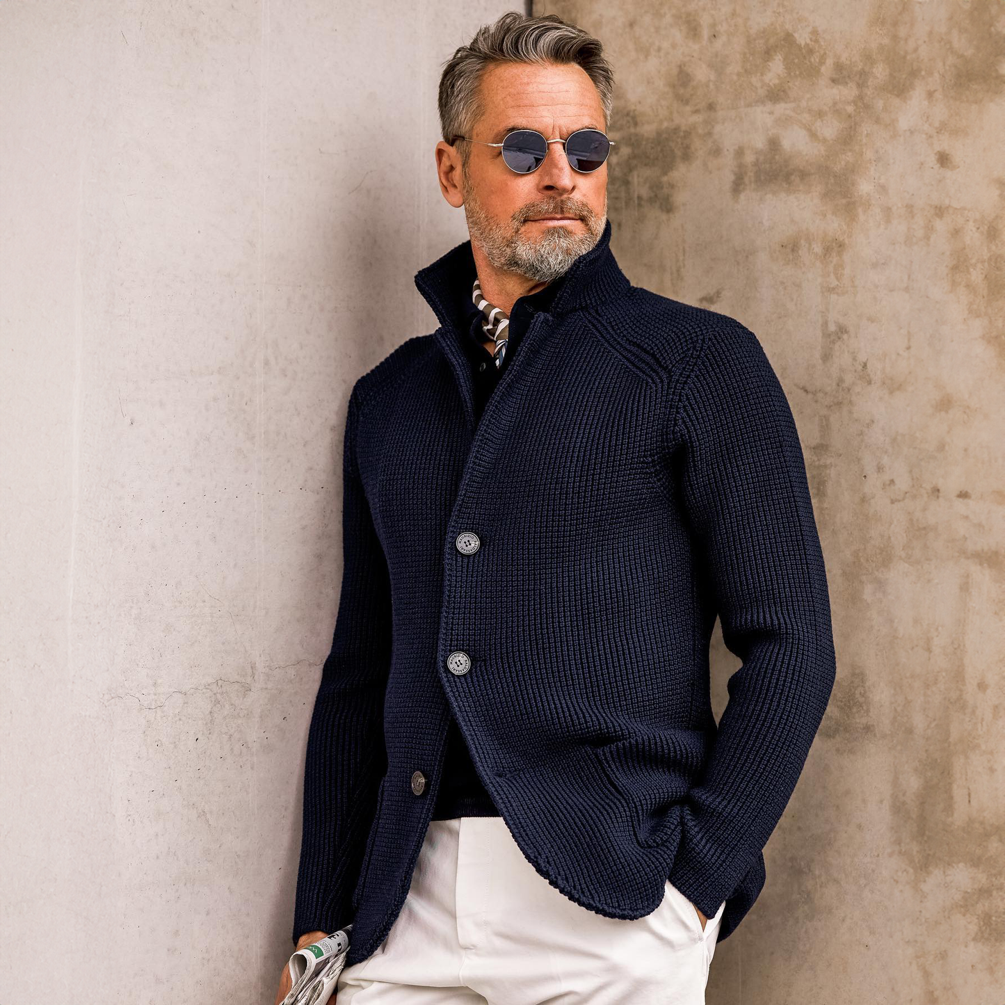 Henri™ | Cardigan Élégant en Maille Premium