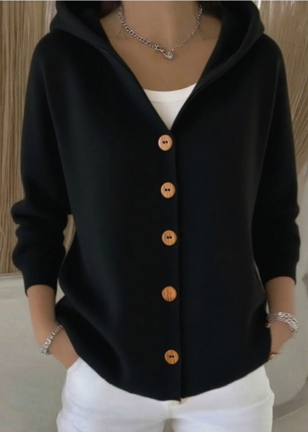 Louna – Cardigan à capuche raffiné