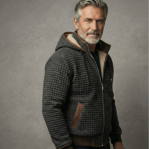 Laurent – Veste d’Hiver à Doublure Sherpa