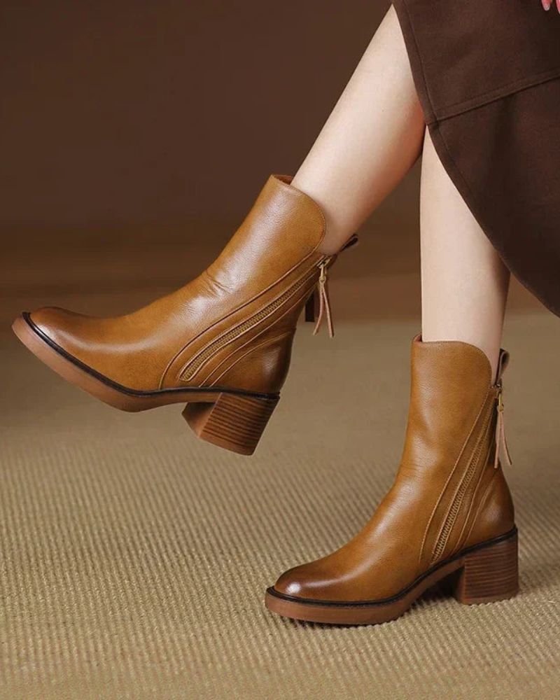 Élise™ | Bottines Élégantes à Talon Confortable