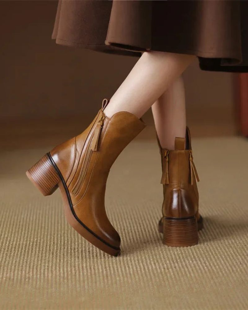 Élise™ | Bottines Élégantes à Talon Confortable