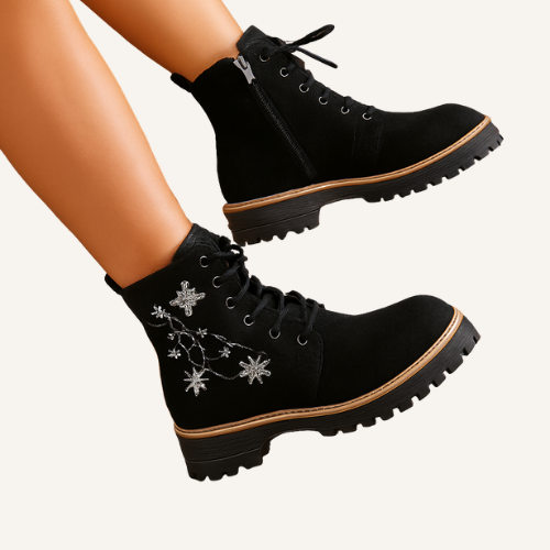 Marianne – Bottines Hiver Brodées