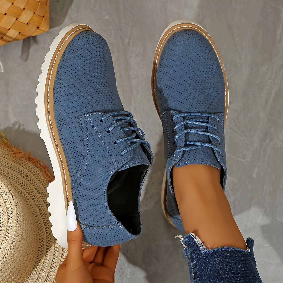 Monique – Oxfords Confort Aérés