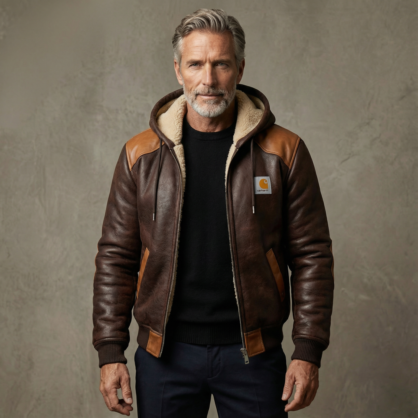 Rochefort™ | Veste Chaude En Cuir suédé