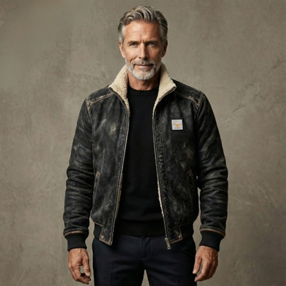 Dumont™ | Blouson Suédé à Doublure Sherpa