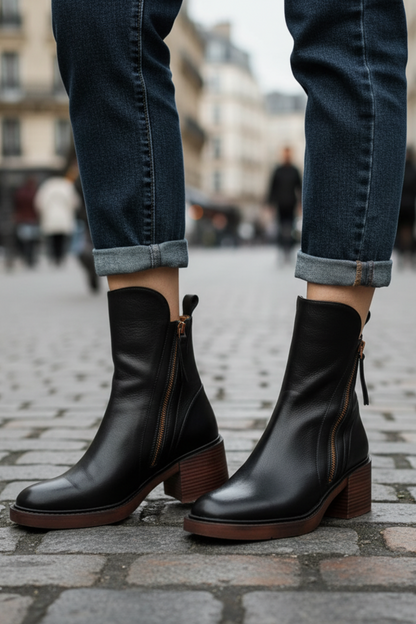 Élise™ | Bottines Élégantes à Talon Confortable