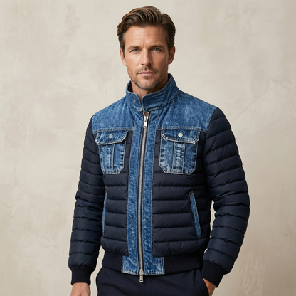 Clément™ | Veste Matelassée Denim