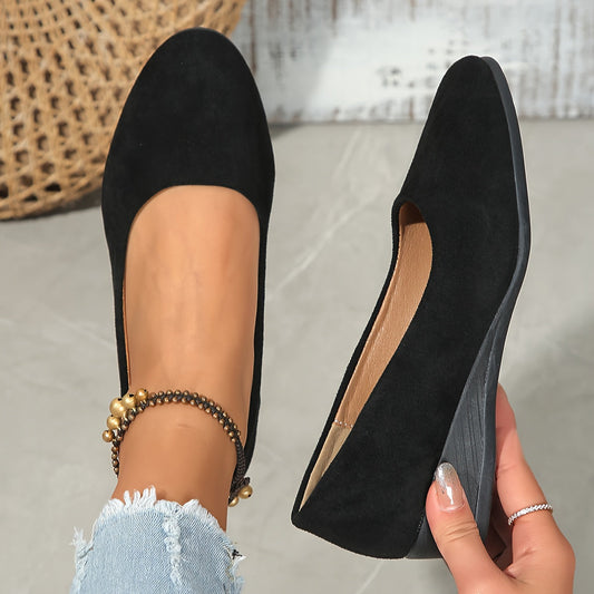 Clara – Ballerines à talon compensé