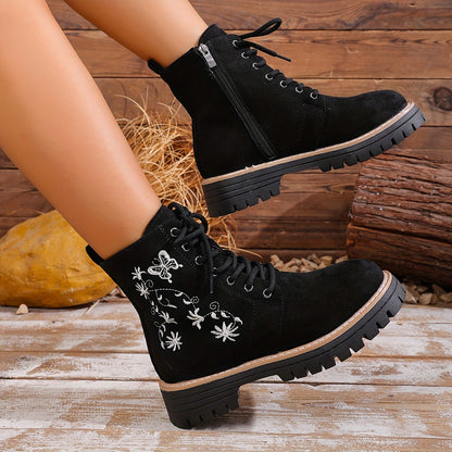 Marianne – Bottines Hiver Brodées