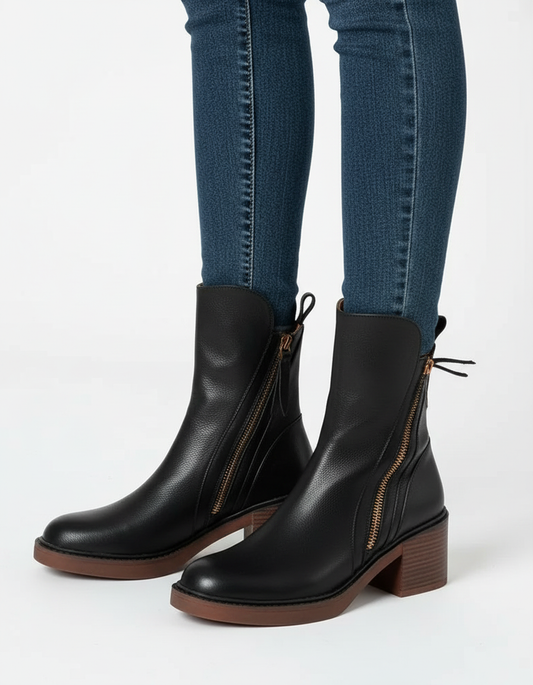 Élise™ | Bottines Élégantes à Talon Confortable