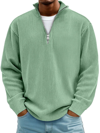Luca | Pull Demi-Zip Élégance Moderne