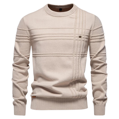 Lucas | Pull Élégant à Motif Subtil