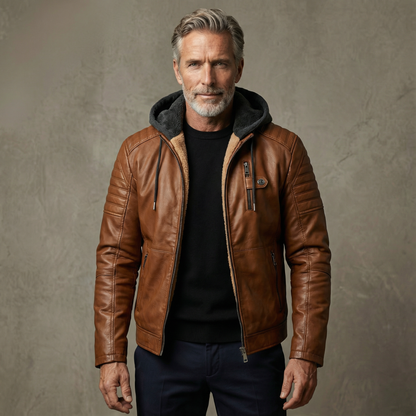 Marchand™ | Veste Effet Cuir Doublée