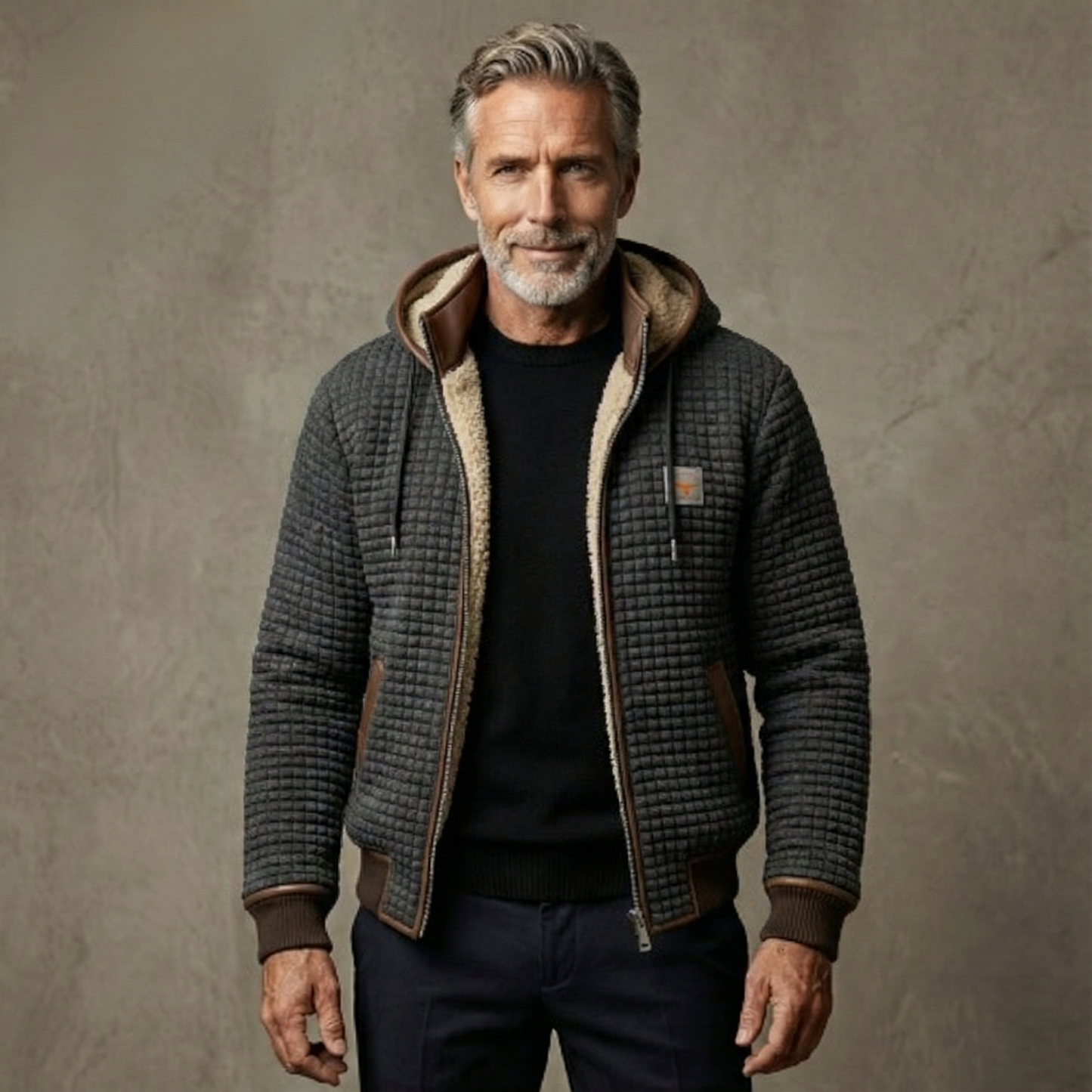 Laurent – Veste d’Hiver à Doublure Sherpa